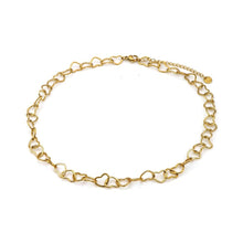 Afbeelding in Gallery-weergave laden, RVS Ketting - Hartjes goud | MYKK Jewelry