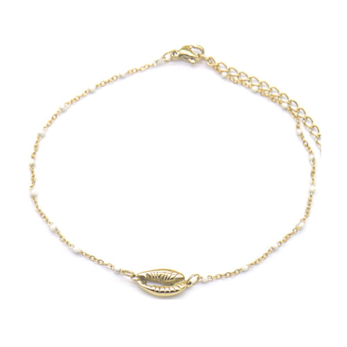 Enkelbandje - Gouden kauri schelp | MYKK Jewelry