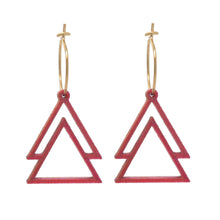 Afbeelding in Gallery-weergave laden, Oorbellen paars/goud model 6 | MYKK Jewerly