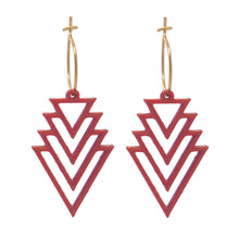 Afbeelding in Gallery-weergave laden, Oorbellen paars/goud model 8 | MYKK Jewelry