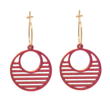 Afbeelding in Gallery-weergave laden, Oorbellen paars/goud model 11 | MYKK Jewelry
