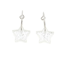 Afbeelding in Gallery-weergave laden, MYKK Jewelry | Oorbellen RVS - Ster glitter zilver