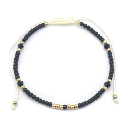 Enkelbandje - Kralen zwart | MYKK Jewelry