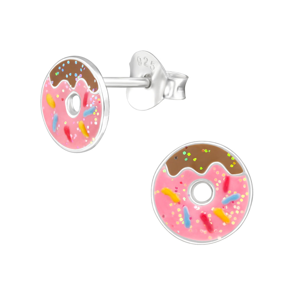 Zilveren kinderoorbellen - Donuts | MYKK Jewelry