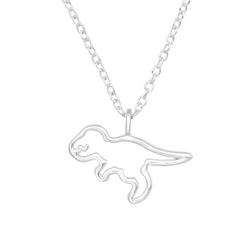 Zilveren kinderketting - Dinosaurus MYKK Jewelry