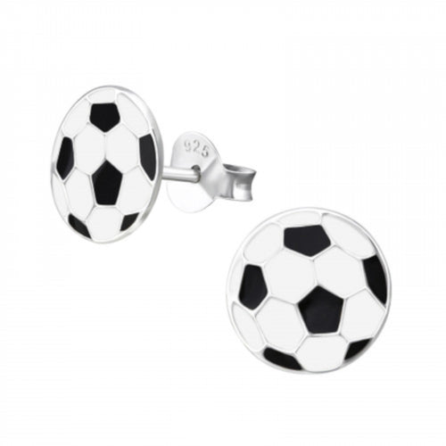 MYKK Jewelry | Kinder sieraden Zilveren kinderoorbellen - Voetbal