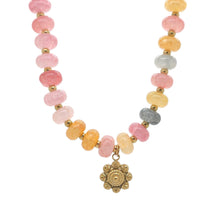 Afbeelding in Gallery-weergave laden, RVS Zeeuwse knop ketting - Glaskralen multicolor | MYKK Jewelry
