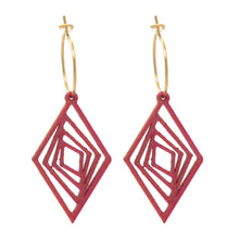 Afbeelding in Gallery-weergave laden, Oorbellen paars/goud model 2 | MYKK Jewelry
