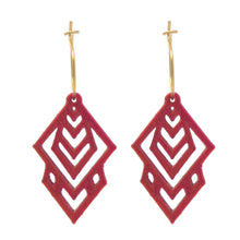 Afbeelding in Gallery-weergave laden, Oorbellen paars/goud model 4 | MYKK Jewelry
