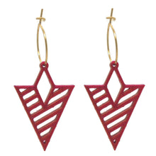 Afbeelding in Gallery-weergave laden, Oorbellen paars/goud model 5 | MYKK Jewelry
