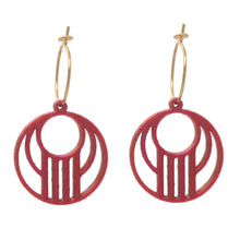 Afbeelding in Gallery-weergave laden, Oorbellen paars/goud model 9 | MYKK Jewelry
