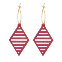 Afbeelding in Gallery-weergave laden, Oorbellen paars/goud model 10 | MYKK Jewelry
