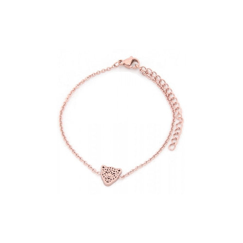 MYKK Jewelry | RVS armband - Luipaard rose goud