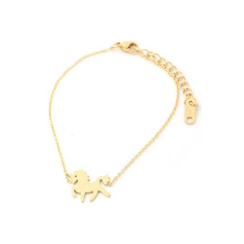 MYKK Jewelry | RVS armband - Unicorn goud