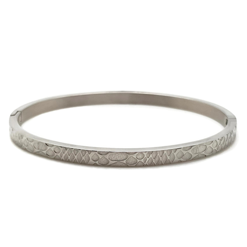 MYKK Jewelry | RVS armband - Bangle slang zilver