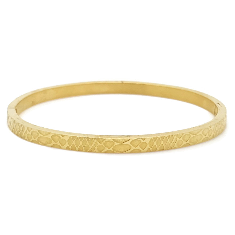 MYKK Jewelry | RVS armband - Bangle slang goud