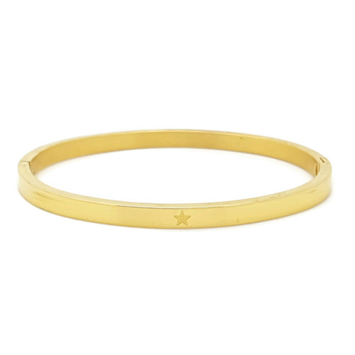 MYKK Jewelry | RVS armband - Sterretje goud