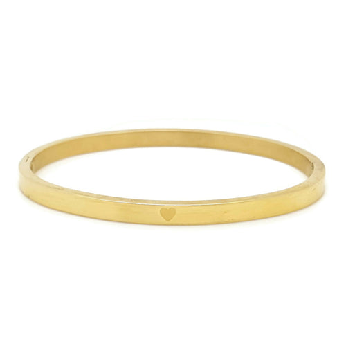 MYKK Jewelry | RVS armband - Hartje goud