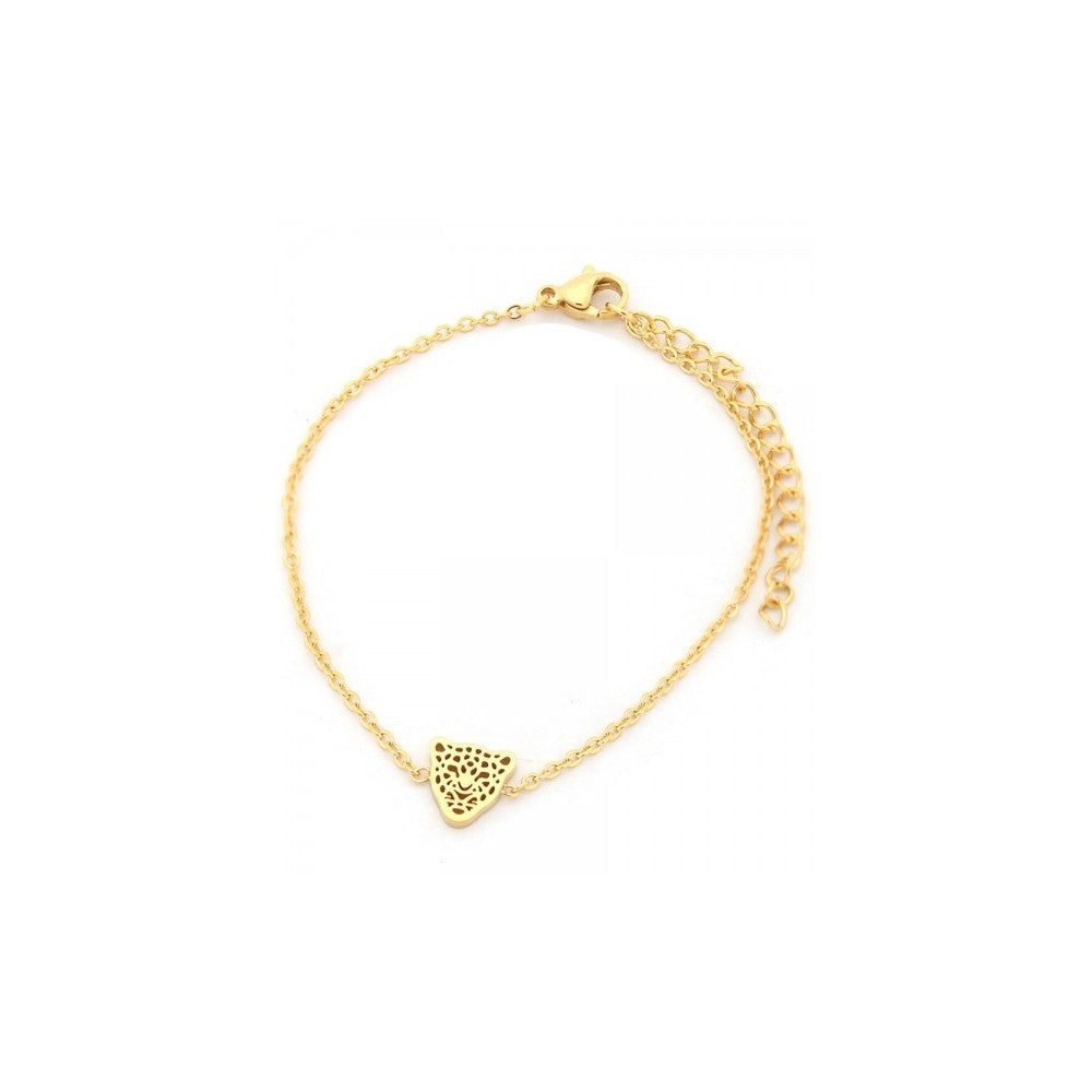 MYKK Jewelry | RVS armband - Luipaard goud