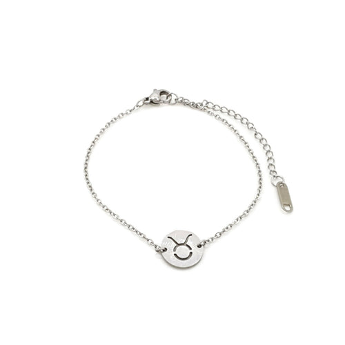 MYKK Jewelry | RVS Armband - Sterrenbeeld stier zilver