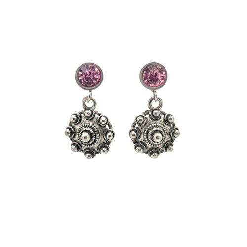 MYKK Jewelry | Sieraden Zeeuwse knop oorbellen - Roze