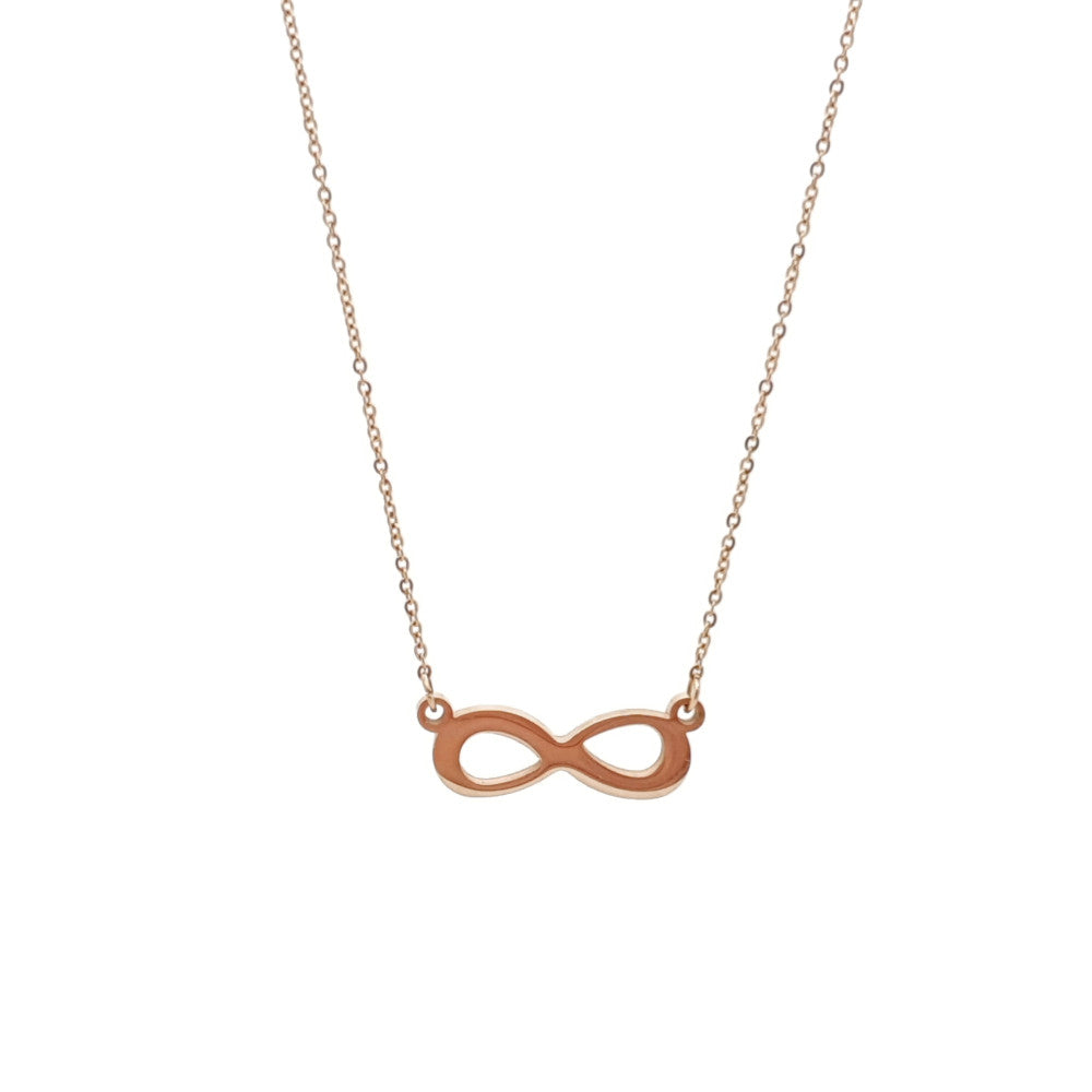 MYKK Jewelry | RVS Ketting - Infinity rose goud