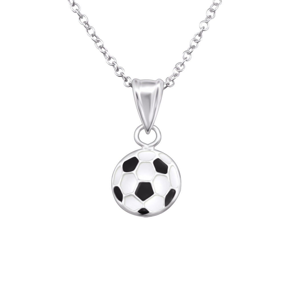 MYKK Jewelry | Kinder sieraden Zilveren kinderketting - Voetbal