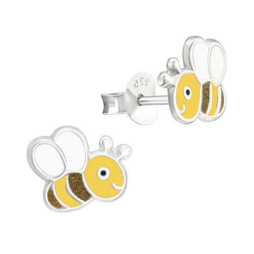MYKK Jewelry | Kinder sieraden Zilveren kinderoorbellen - Bijtje