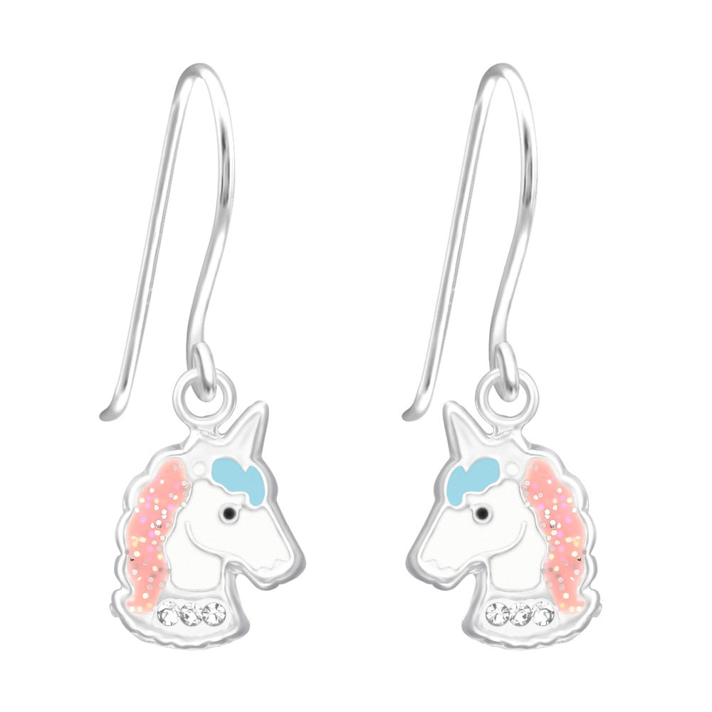 MYKK Jewelry | Kinder sieraden Zilveren kinderoorbellen - Unicorn hangers