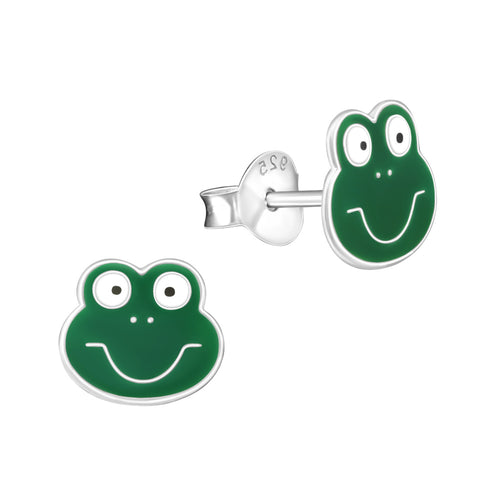MYKK Jewelry | Kinder sieraden Zilveren kinderoorbellen - Kikker