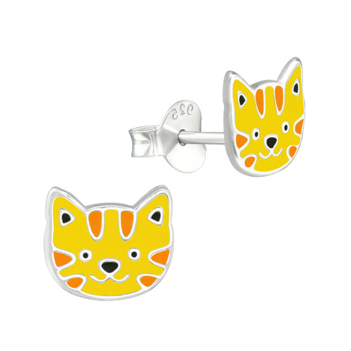 MYKK Jewelry | Kinder sieraden Zilveren kinderoorbellen - Tijger