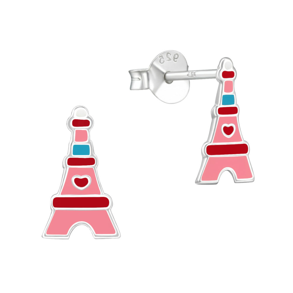 MYKK Jewelry | Kinder sieraden Zilveren kinderoorbellen - Eiffeltoren