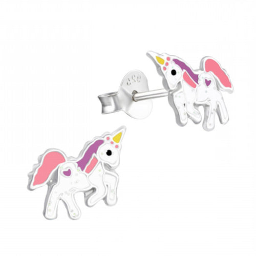 MYKK Jewelry | Kinder sieraden Zilveren kinderoorbellen - Unicorns