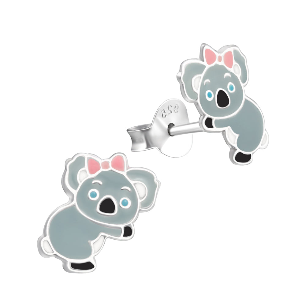 MYKK Jewelry | Kinder sieraden Zilveren kinderoorbellen - Koala
