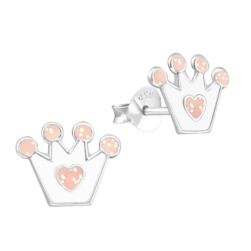 MYKK Jewelry | Kinder sieraden Zilveren kinderoorbellen - Kroon