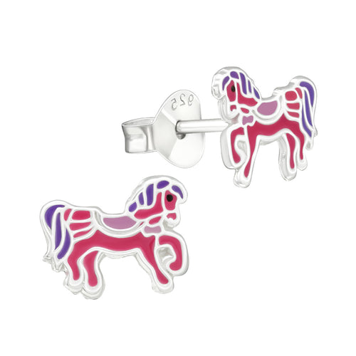 MYKK Jewelry | Kinder sieraden Zilveren kinderoorbellen - Pony