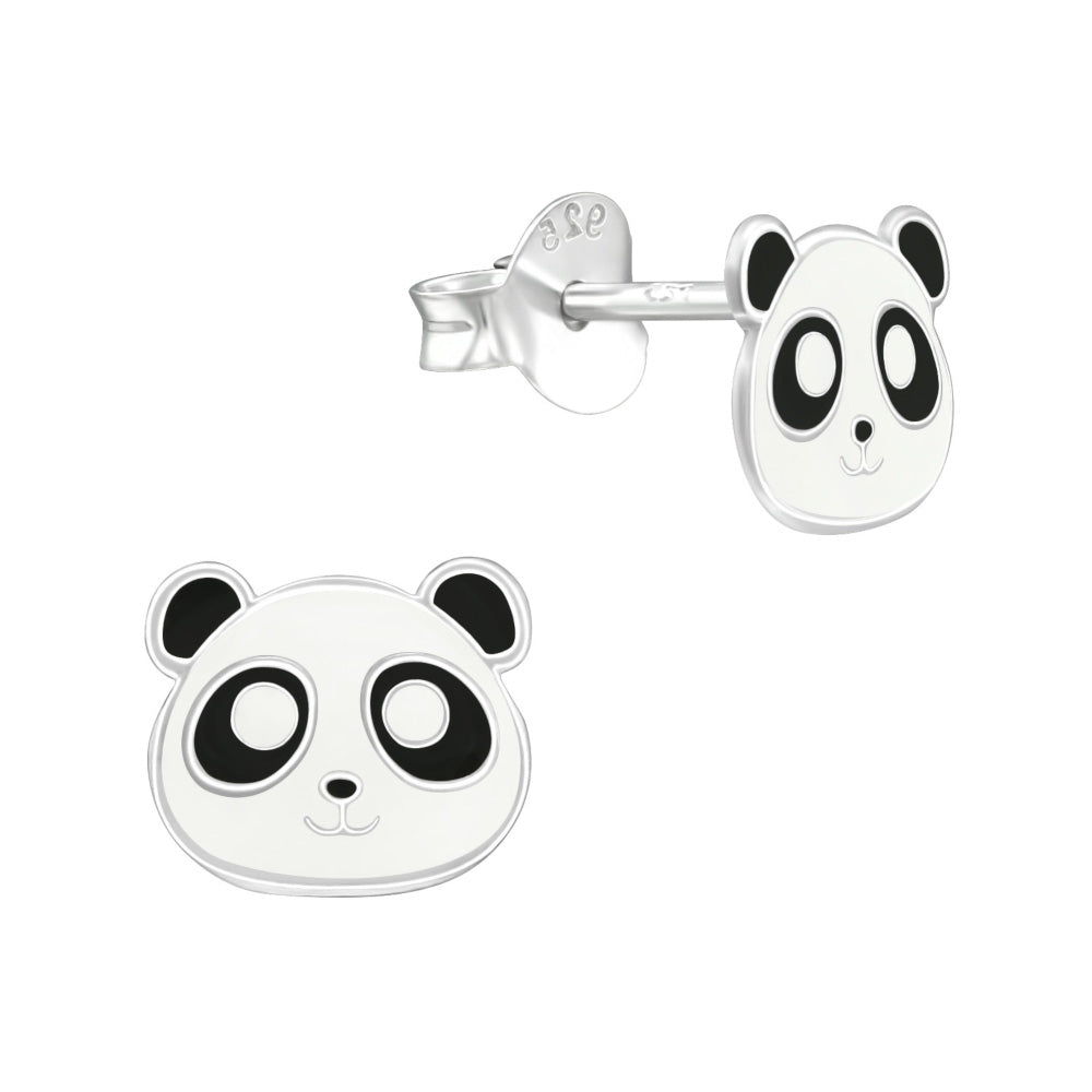 MYKK Jewelry | Kinder sieraden Zilveren kinderoorbellen - Panda
