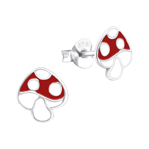 MYKK Jewelry | Kinder sieraden Zilveren kinderoorbellen - Paddenstoel