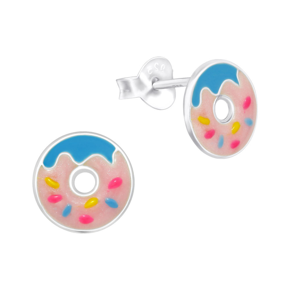 MYKK Jewelry | Kinder sieraden Zilveren kinderoorbellen - Donut