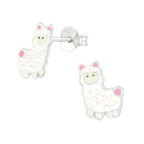 Zilveren kinderoorbellen - Alpaca glitter | MYKK Jewelry