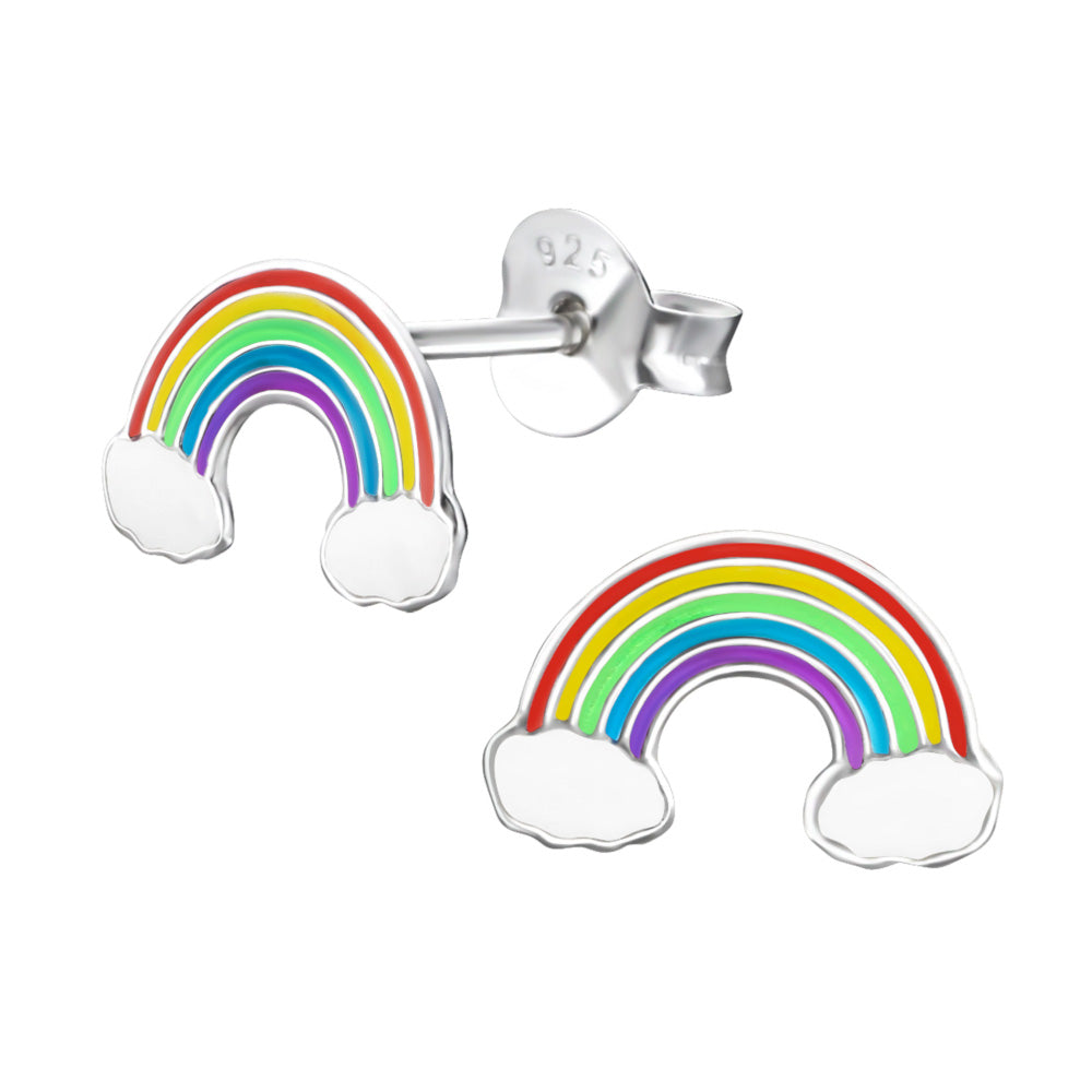 Zilveren kinderoorbellen - Rainbow | MYKK Jewelry