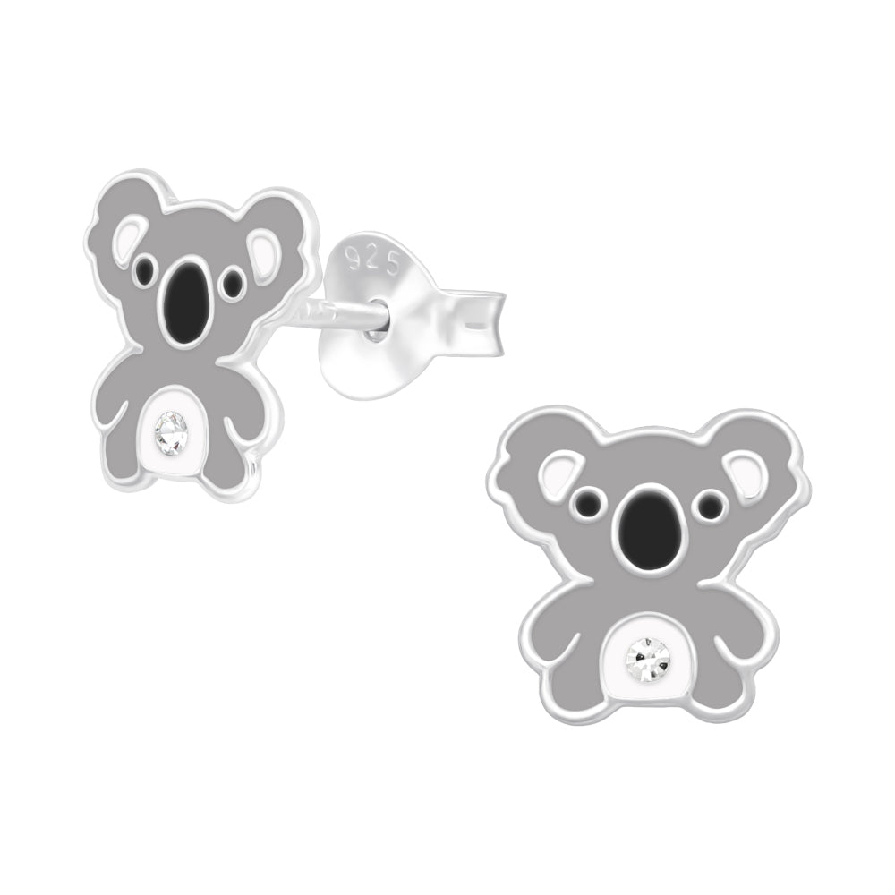 Zilveren kinderoorbellen - Koalabeer | MYKK Jewelry