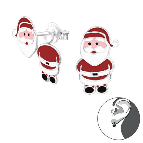 Zilveren kinderoorbellen - Kerstmannetjes | MYKK Jewelry