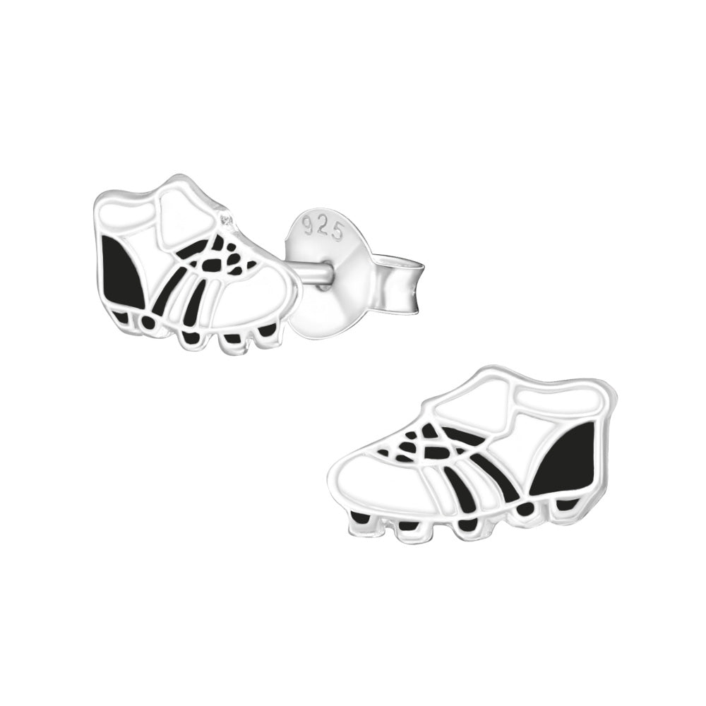 Zilveren kinderoorbellen - Voetbalschoen MYKK Jewelry
