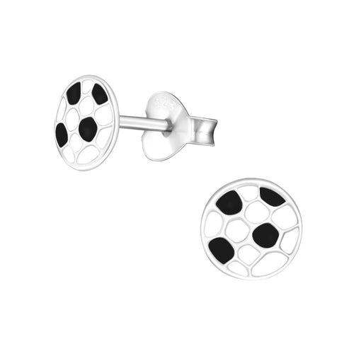 Zilveren kinderoorbellen - Voetballen MYKK Jewelry