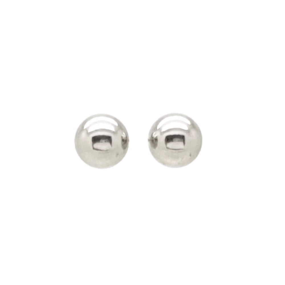 MYKK Jewelry | Kopie van RVS oorbellen - Bolletje zilver 5 mm