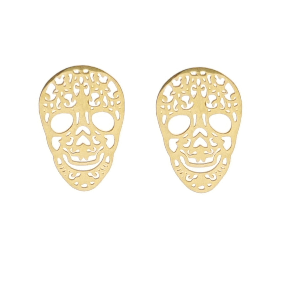 MYKK Jewelry | Oorbellen RVS - Masker goud