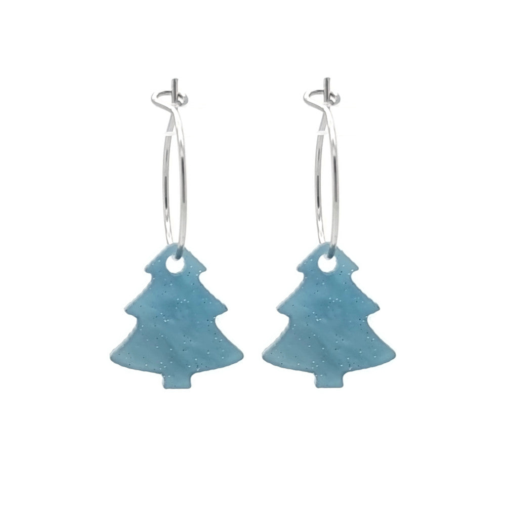 RVS - Kerstboom blauw grijs zilver MYKK Jewelry