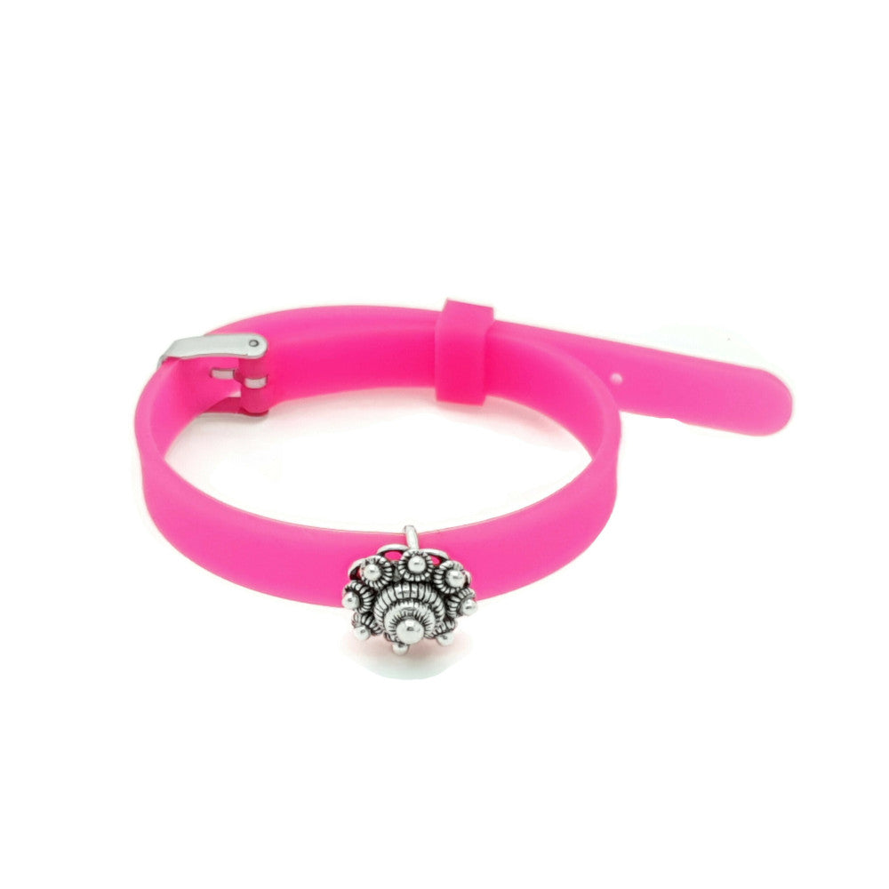 MYKK Jewelry | Zeeuwse knop armband - Kinderarmband fuchsia roze