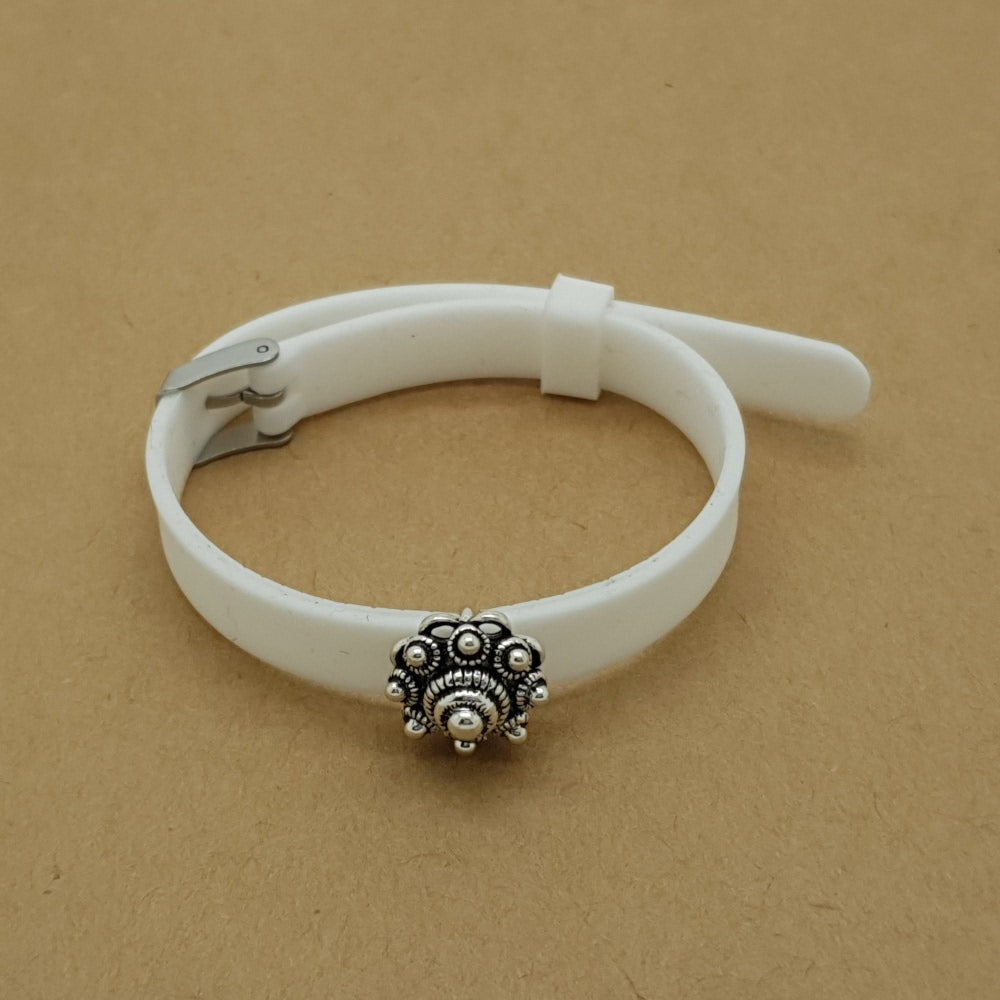 MYKK Jewelry | Kinder sieraden Zeeuwse knop armband - Kinderarmband wit